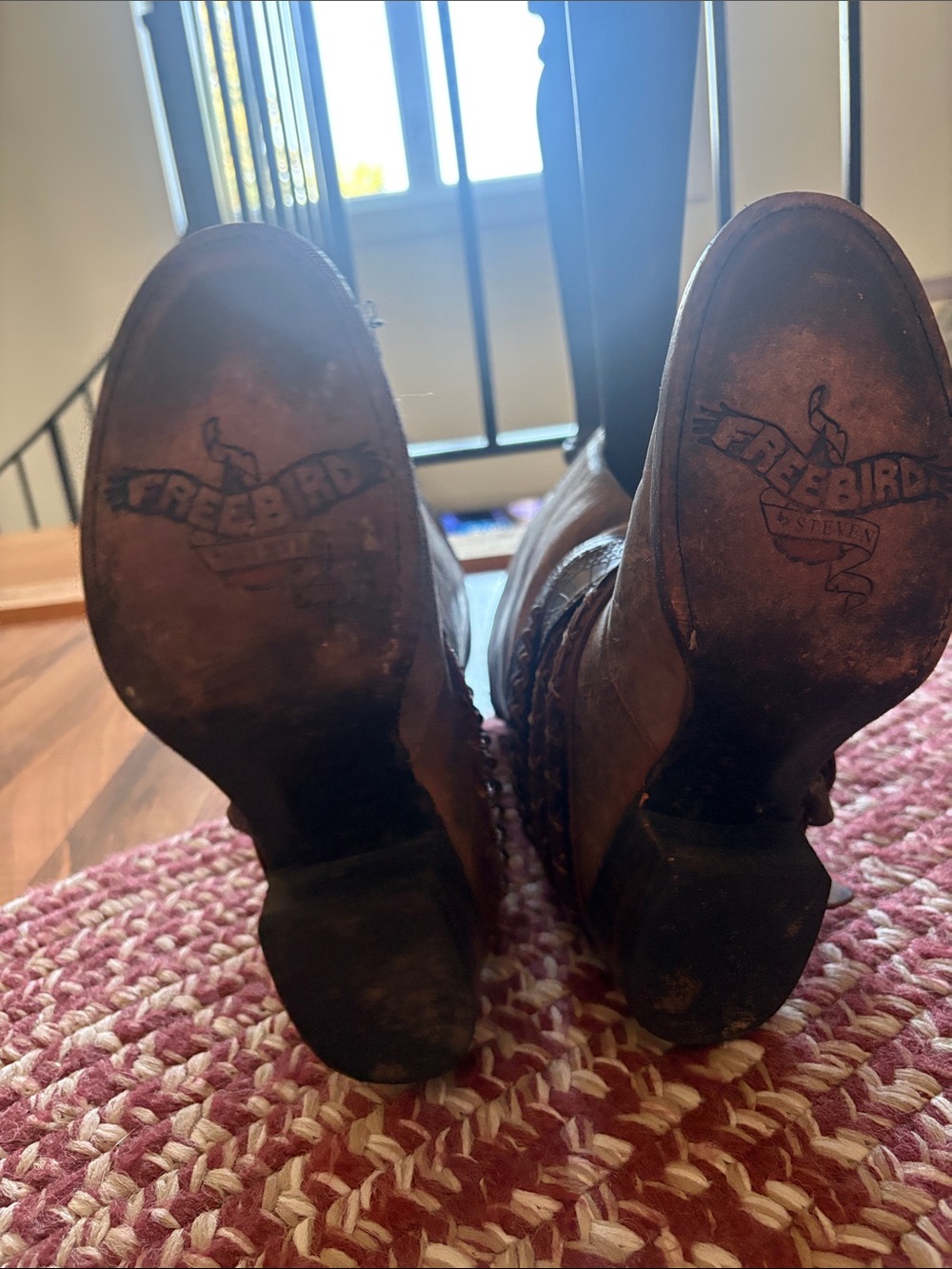 Freebird by Steven Brown Leather Western Heeled Boots - Picture 5 of 6